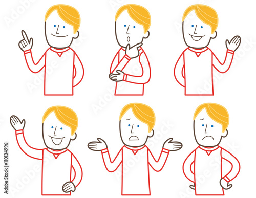 男性　ポーズ　外国人