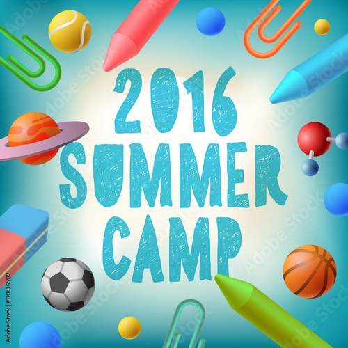 Summer camp 2016, themed poster