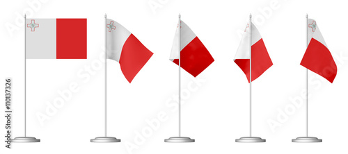 Small table flag of Malta