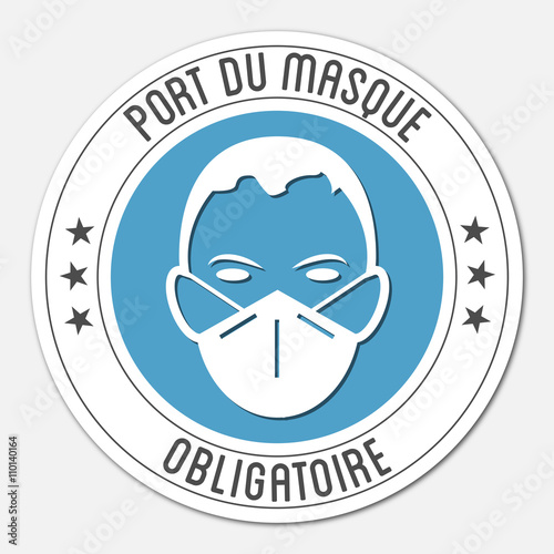 Logo port du masque obligatoire.