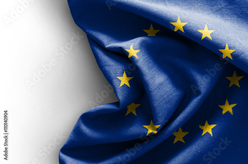 Flag of Europe on white background