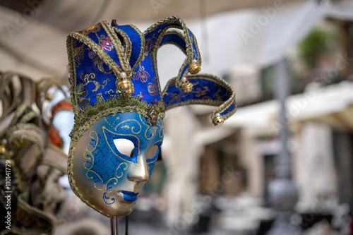 Fotografie Detail view of beautiful venice mask