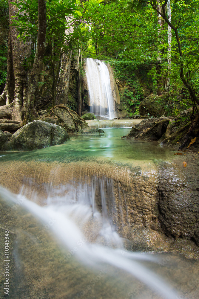 Erawan waterfall in Kanchanaburi, Thailand Erawan waterfall in Kanchanaburi, Thailand