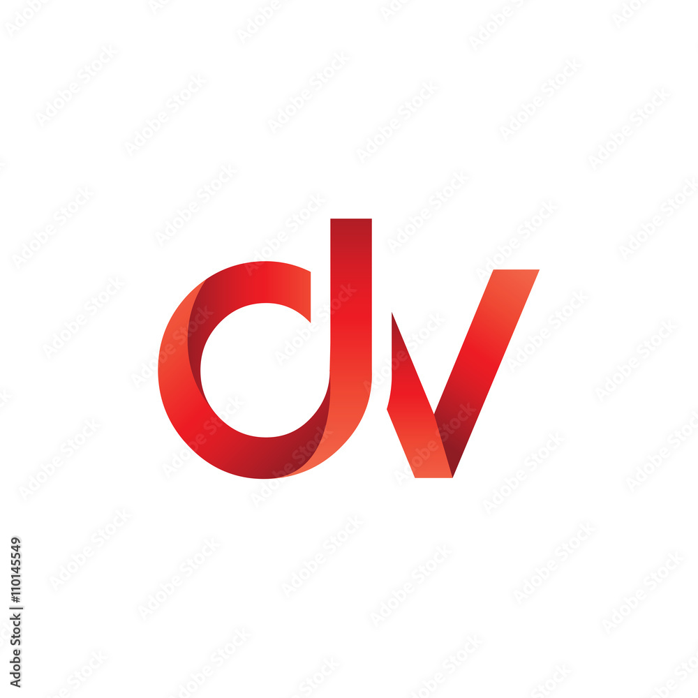DV Logo Stock Vector | Adobe Stock