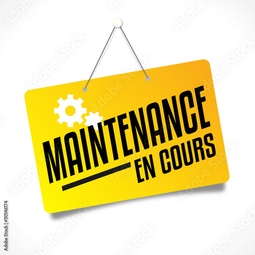 Maintenance en cours
