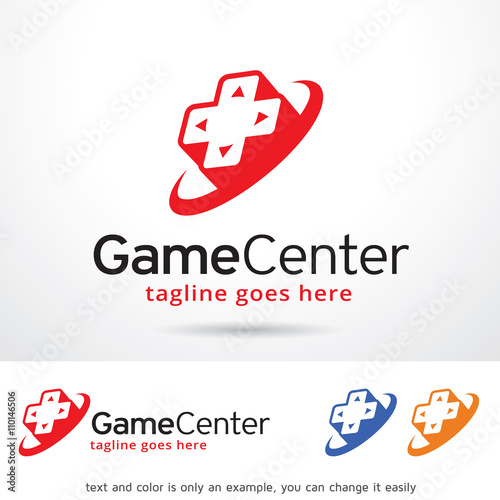 Game Center Logo Template Design Vector
