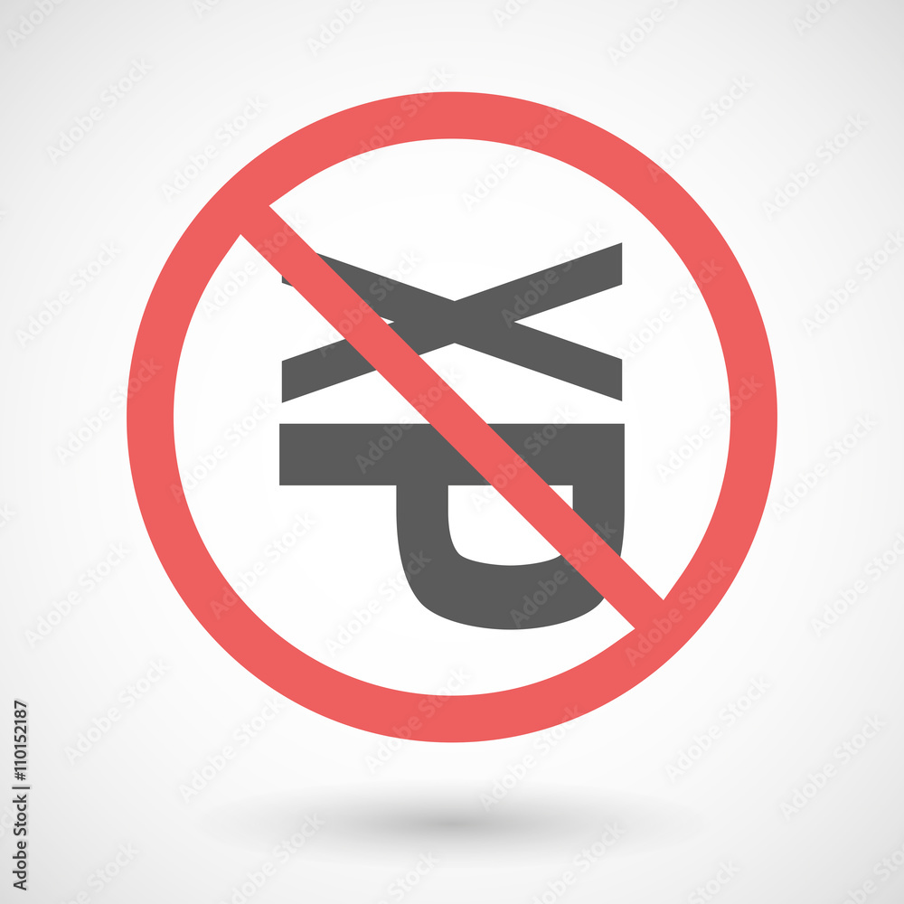 Forbidden vector signal with a Tongue sticking text face emoti Forbidden vector signal with a Tongue sticking text face emoti