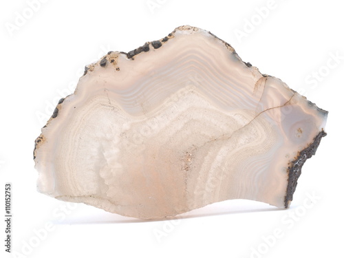 agate on a white background