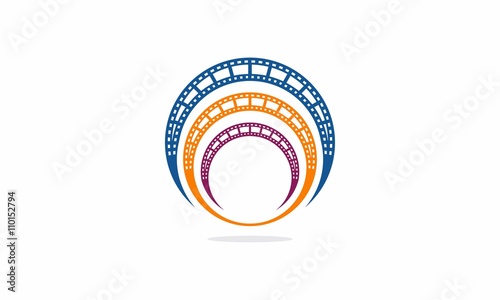 Cinema media vector logo
