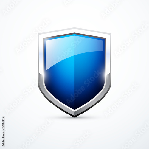 Vector blue shield