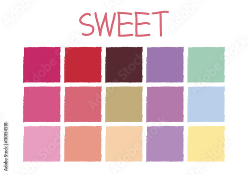 Sweet Color Tone without Code Vector Illustration