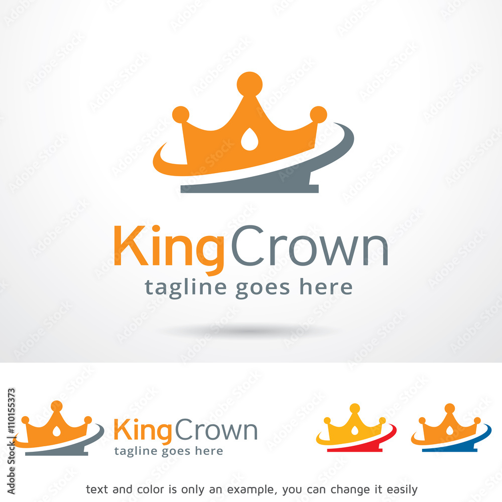 King Crown Logo Template Design Vector King Crown Logo Template Design Vector