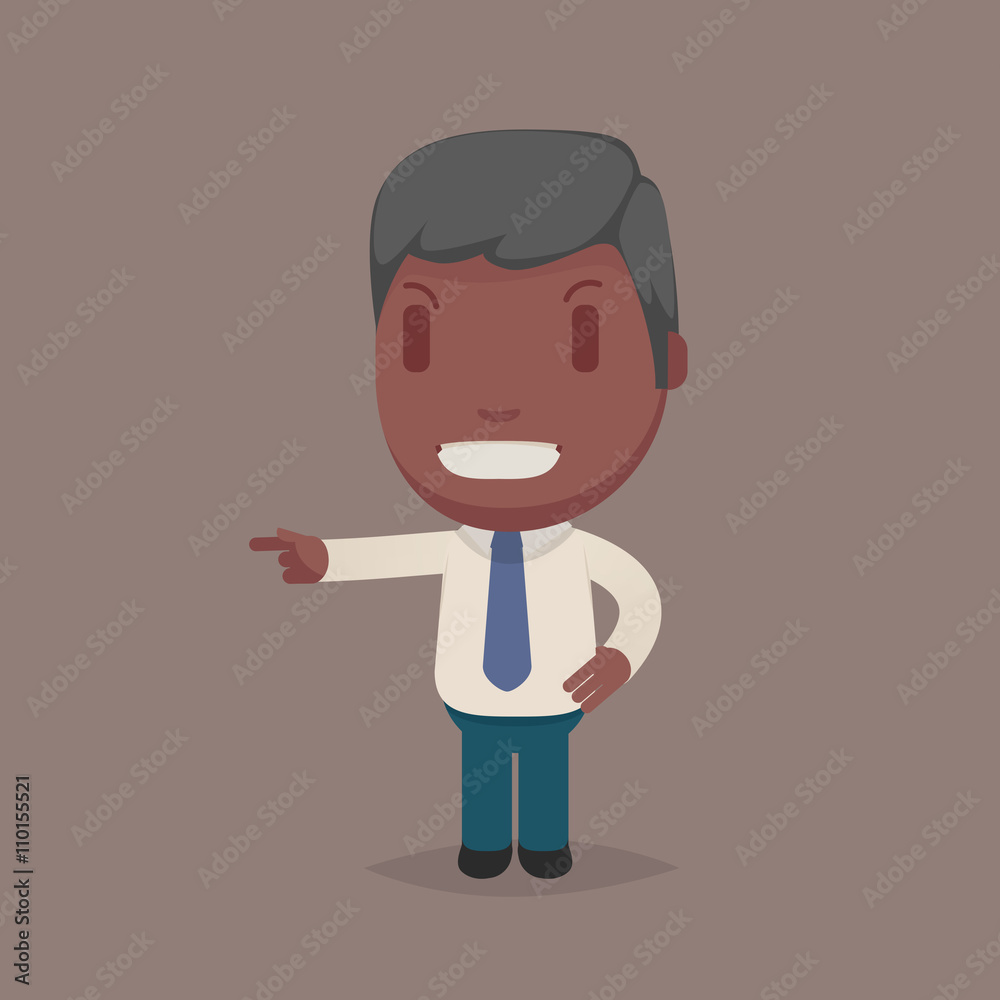 Cute afro american man