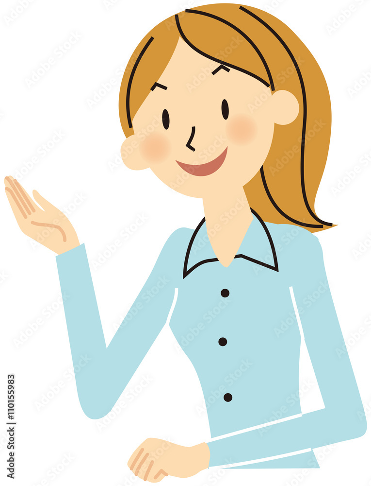 OL青スーツ　どうぞ