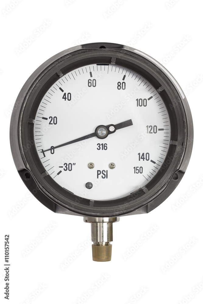 pressure gauge isolated on a white background