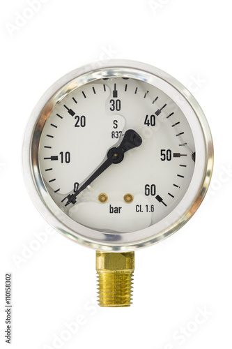 Pressure gauge range 0-60 Bar size 2.5