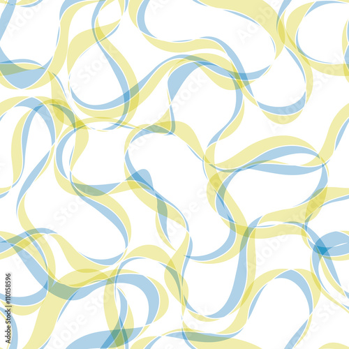 Stylish wavy ring shapes background. Seamless pattern.Vector. スタイリッシュなリングパターン