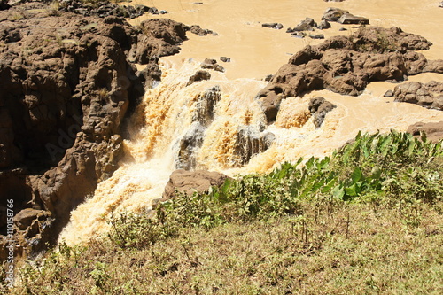 Watter flows of Blue Nile falls