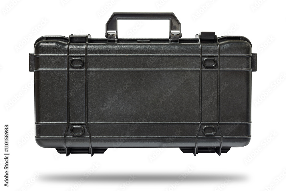 Black tool box isolate on white background with clippina path