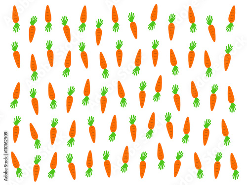 Carrots pattern, vector background