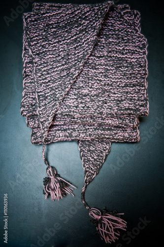 Вязаный шарф / Knitted scarf