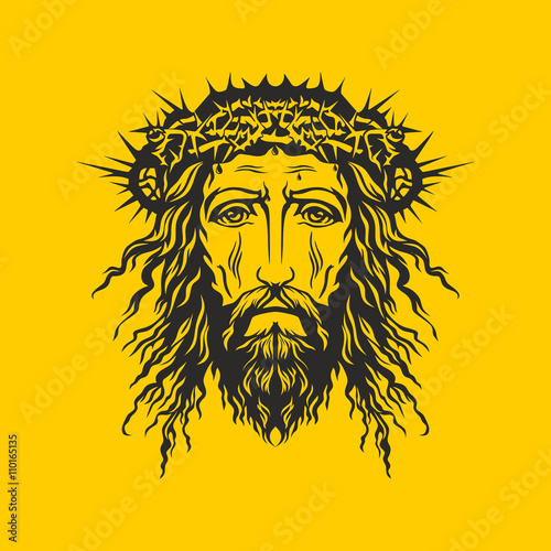 Face of Jesus Christ hand drawn