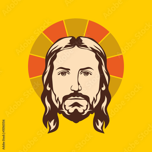 Face of Jesus Christ hand drawn