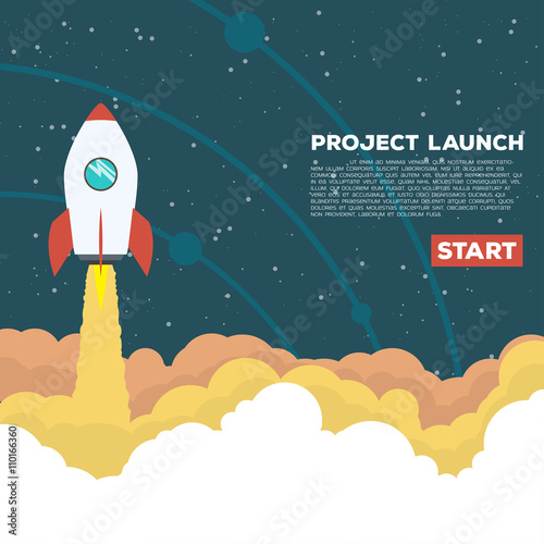 Rocket goes up
