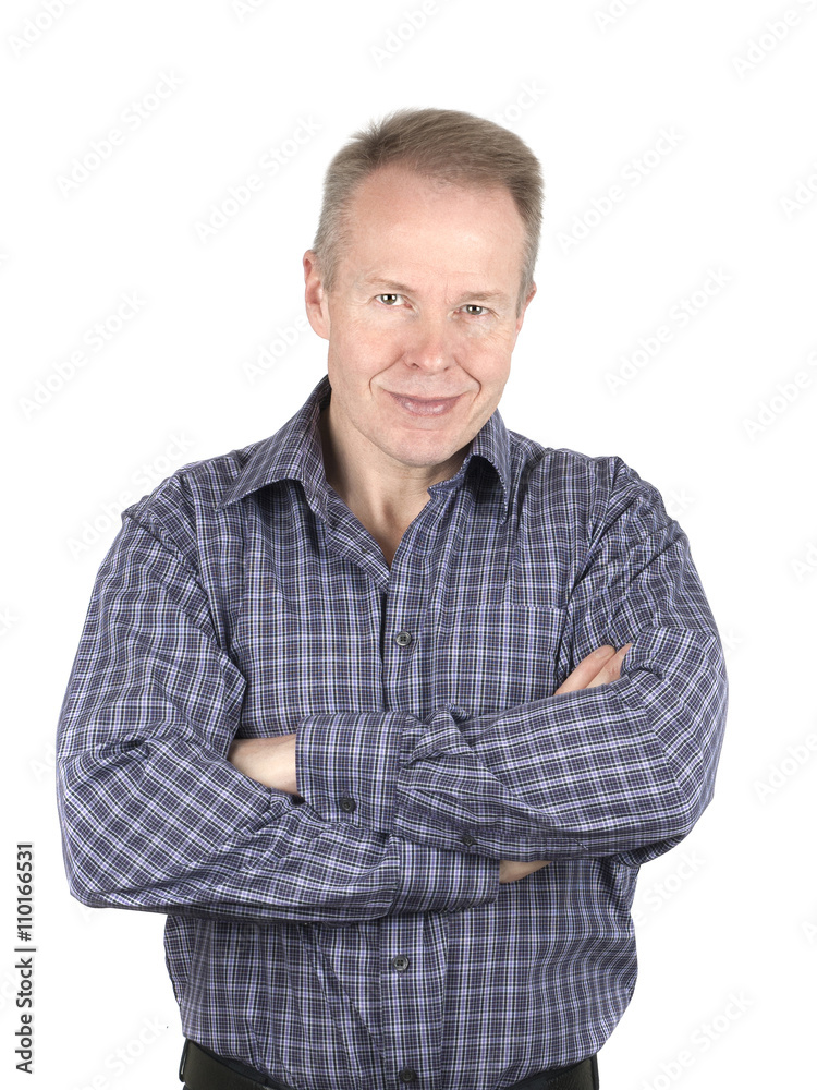 Handsome smiling man isolated on white background Handsome smiling man isolated on white background