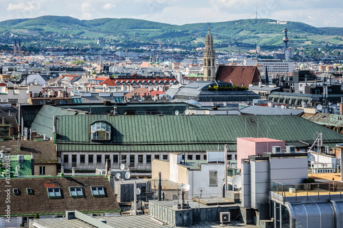 Canvas Print View of Vienna from St. Stephen's Cathedral. Vienna, Austria.