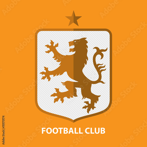 Soccer Football Badge Logo Design Template. Sport Team Identity. Vector Illustration