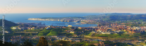 Panorama of El Abra in Basque Country photo