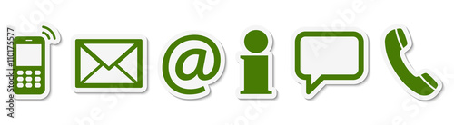 contact us six icons set