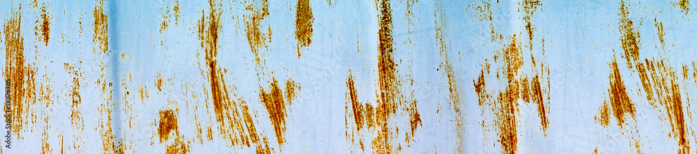 Obraz premium header panorama website old metal dirty rusty