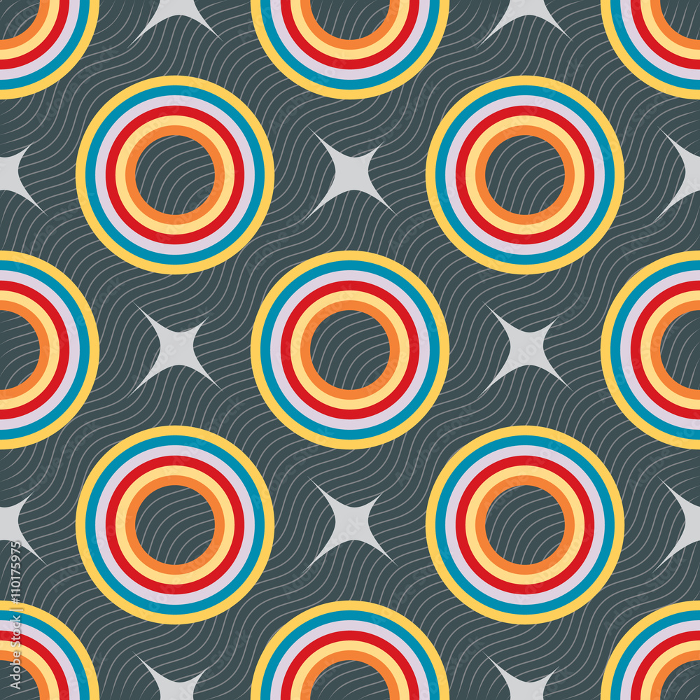 Fototapeta premium Colorful ornament pattern vector tile