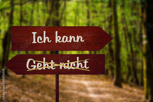 Schild 104 - Ich kann photo