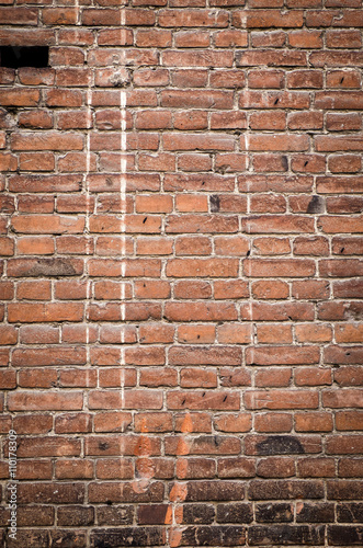 old red bricks wall