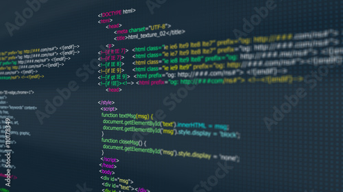 Code, HTML web programming  background