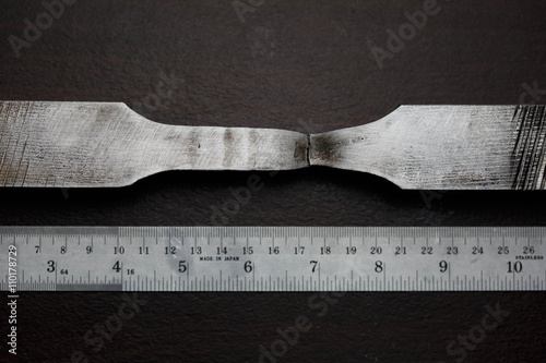 Принти на полотні Fracture of tensile test coupon for evaluate strength of material