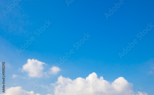 Beautiful of blue sky and group of cloud