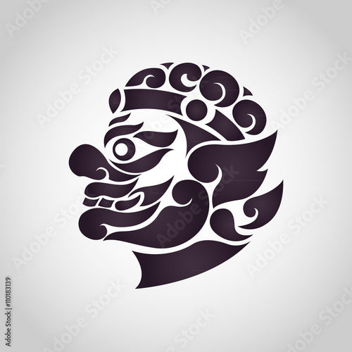 giant thai art vector