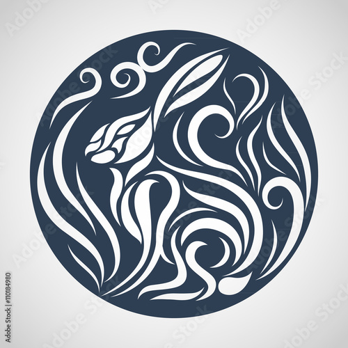 Rabbit logo vector