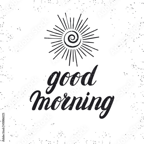 Good morning card. 