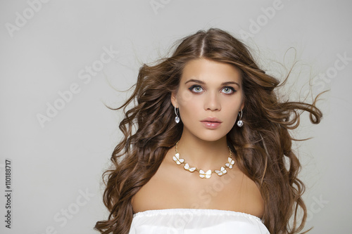 Beauty portrait of young attractive model