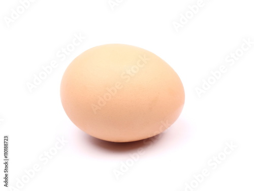  organic egg isolated on white background