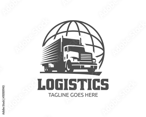Truck Logo, cargo logo, delivery cargo trucks, Logistic logo