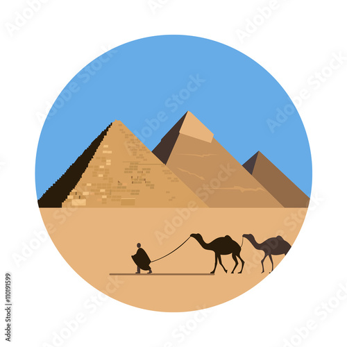 Egypt pyramid icon