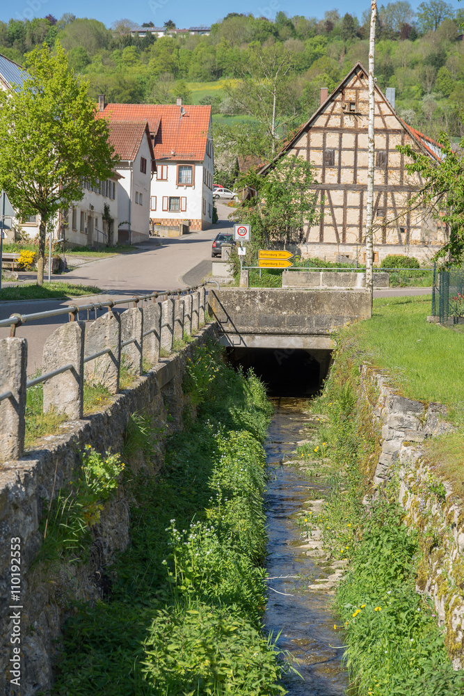 Fototapeta premium Baechlingen in Hohenlohe
