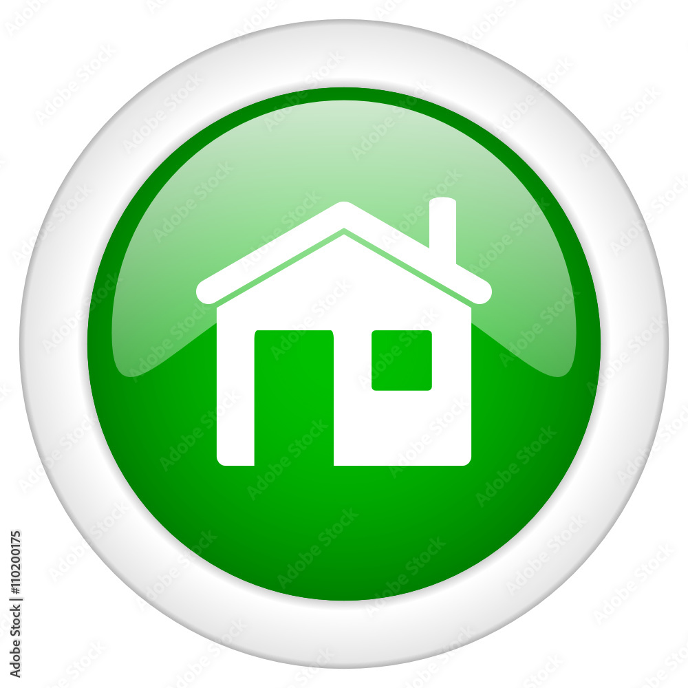 house round glossy green vector icon on transparent background isolated house round glossy green vector icon on transparent background isolated