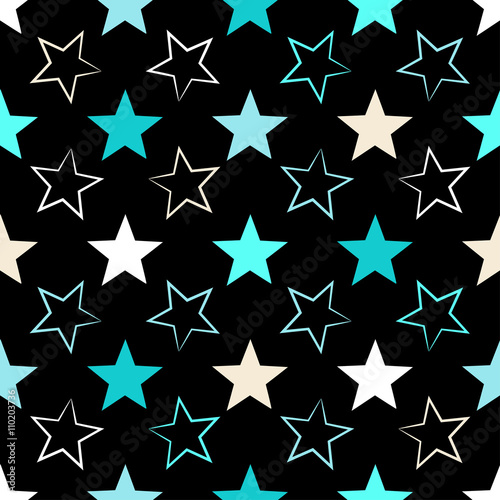 Seamless universal pattern. Stars